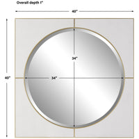 Uttermost Cyprus White Square Mirror
