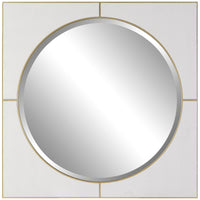 Uttermost Cyprus White Square Mirror