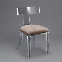 Interlude Home Tristan Acrylic Klismos Chair, Velvet