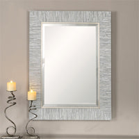 Uttermost Belaya Gray Wood Mirror
