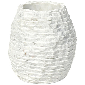 Palecek Ambrose Chiseled Marble Vase