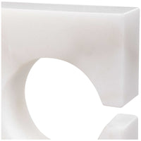 Uttermost Clarin White & Gray Bookends, Set of 2