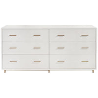 Interlude Home Calypso 6-Drawer Chest - Bone