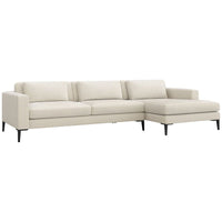 Interlude Home Izzy Sectional - Faux Linen