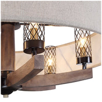 Uttermost Woodall 6-Light Drum Chandelier