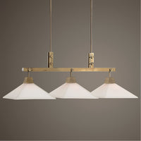 Uttermost Brookdale Industrial 3-Light Linear Chandelier