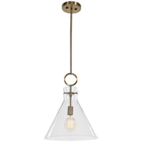 Uttermost Imbuto Funnel Glass 1-Light Pendant