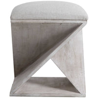 Uttermost Benue Gray Ottoman