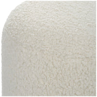 Uttermost Arles White Shearling Ottoman