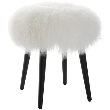 Uttermost Wooly Sheepskin Accent Stool