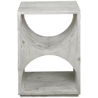 Uttermost Hans White Side Table