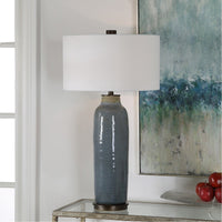 Uttermost Vicente Slate Blue Table Lamp