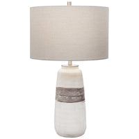 Uttermost Comanche White Crackle Table Lamp