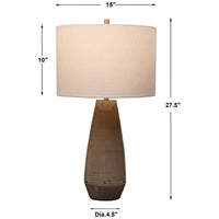 Uttermost Volterra Taupe-Gray Table Lamp