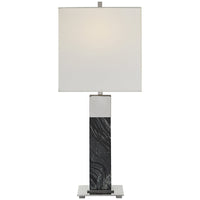 Uttermost Pilaster Black Marble Table Lamp
