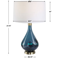 Uttermost Riviera Art Glass Table Lamp