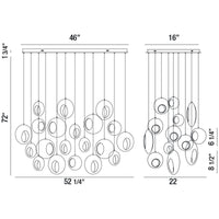 Eurofase Arlington 52-Inch Oval Chandelier