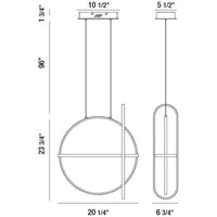 Eurofase Berkley 20-Inch Round Chandelier