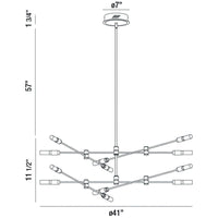 Eurofase Albany 41-Inch Chandelier