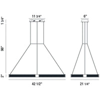 Eurofase Admiral Rectangular LED Chandelier