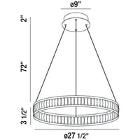 Eurofase Forster 27-Inch Round Chandelier