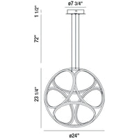 Eurofase Glenview 24-Inch Pendant