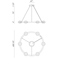 Eurofase Circolo 6-Light LED Chandelier