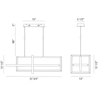 Eurofase Bordo Small LED Chandelier