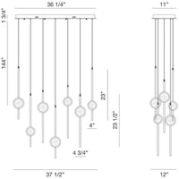 Eurofase Barletta 12-Light LED Chandelier