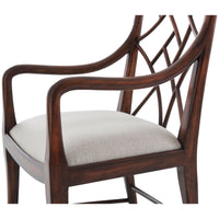 Theodore Alexander A Delicate Trellis Armchair, Set of 2