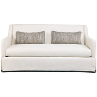 Hickory White Loveseat with Dressmaker Skirt