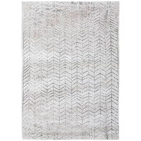 Louis de Poortere Mad Men Jacob's Ladder 8652 Black on White Rug