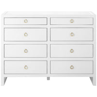 Villa & House White Newton Large 8-Drawer Dresser