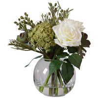 Uttermost Belmonte Floral Bouquet and Vase
