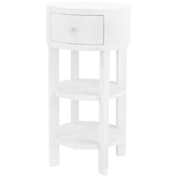 Villa & House Claudette 1-Drawer Round Side Table