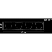 Eurofase DESIGNWL2017 Trent 4-Light Led Bathbar Sconce