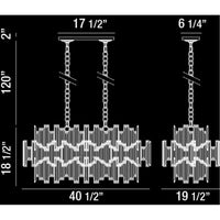 Eurofase DESIGNWL2017 Vienna 16 Light Oval Chrome Chandelier