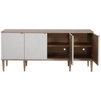 Uttermost Tightrope 4-Door Modern Sideboard Cabinet