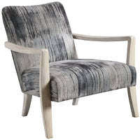 Uttermost Watercolor Gray Chenille Accent Chair