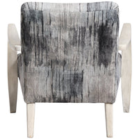 Uttermost Watercolor Gray Chenille Accent Chair