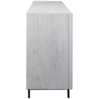 Uttermost Checkerboard 4-Door Gray Cabinet