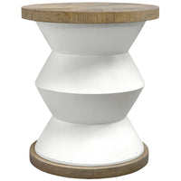 Uttermost Spool Geometric Side Table