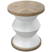 Uttermost Spool Geometric Side Table