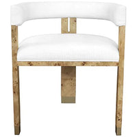 Worlds Away Jude Barrel Back Dining Chair
