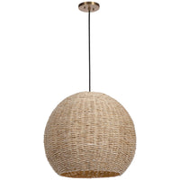 Uttermost Seagrass 1-Light Dome Pendant