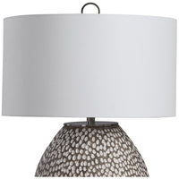 Uttermost Cyprien Gray White Table Lamp