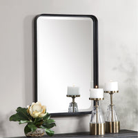 Uttermost Croften Black Vanity Mirror