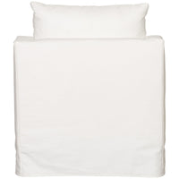 Vanguard Furniture Theo Slipcovered Muslin Swivel Chair