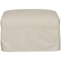 Vanguard Furniture Josie Slipcovered Muslin Ottoman
