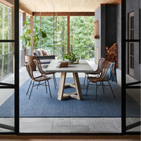 Jaipur Blue Polypropylene Viscose Polyester NIP02 Rug